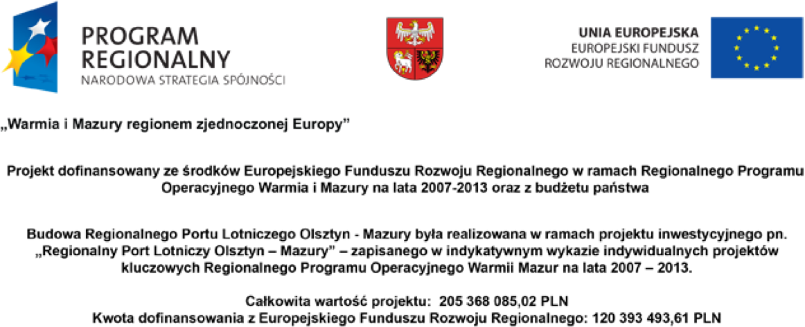 Projekt dofinansowany ze środków Europejskiego Funduszu Reginalnego